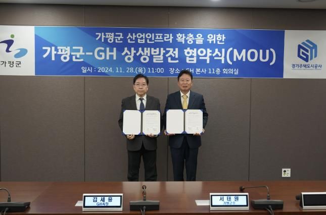 GH – 가평군, 지역경제 활성화를 위한 상생발전 업무협약 체결