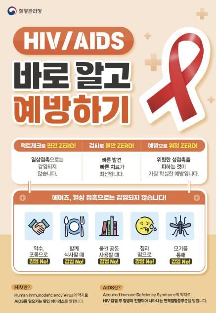 2024년 에이즈 예방 포스터