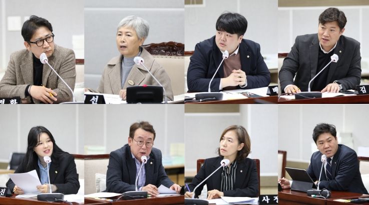 2024.12.04. 자치행정위원회 위원들이 조례안을 제안설명하고 있다