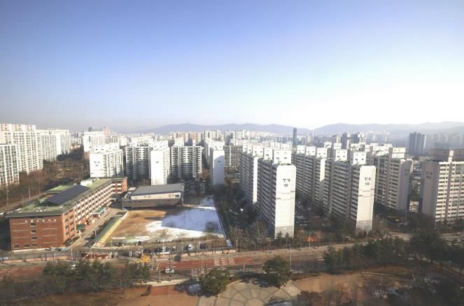 수지 한성 아파트 전경