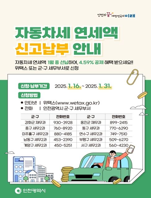 자동차세 연세액 납부 관련 홍보