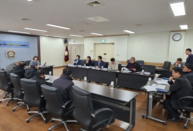 일산동구 녹지대 관리 용역원 대표단과 진행된 간담회