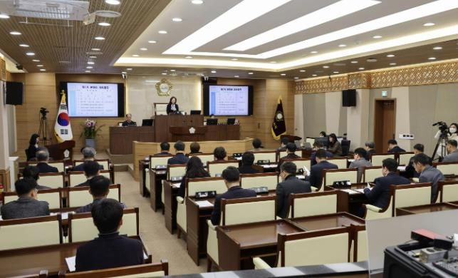 제254회 임시회 제1차 본회의 전경