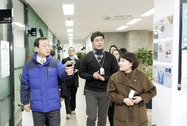 김충범 부시장, 광주시 청년지원센터 현장 방문