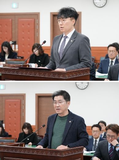 위쪽 : 원주영 의원, 아래쪽 : 김동훈 의원
