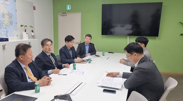 <인천시, 전남, 충남 관계자 방문 협의 사진>