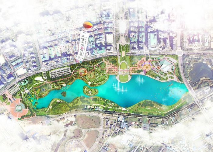 2025 고양국제꽃박람회 행사구간 사진(통제: 붉은색 실선)