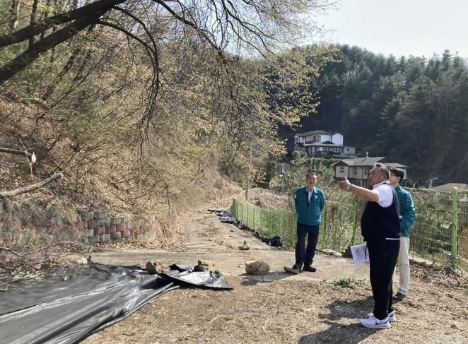 광주시, 해빙기 산림재해 대비 현장점검 실시
