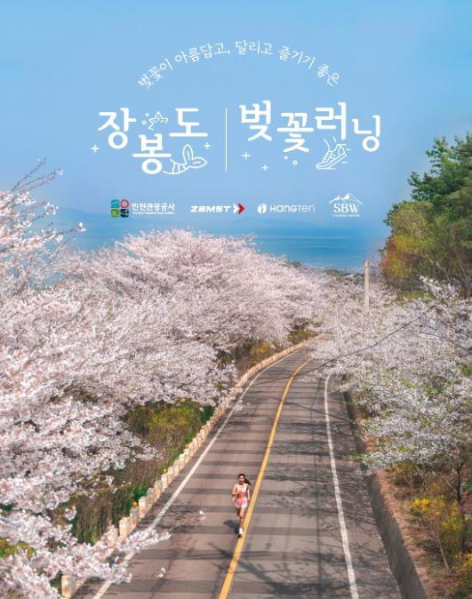 장봉도 벚꽃러닝 행사 홍보물