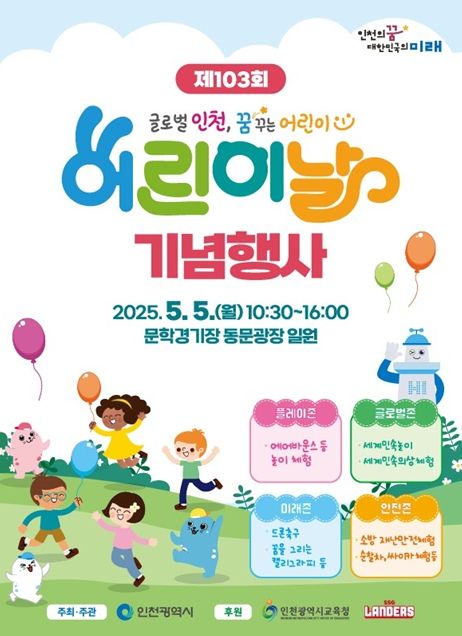 인천시,‘제103회 어린이날 기념행사