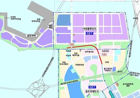 본 노선도는 검토노선으로 향후 기본계획 시 변경될 수 있음