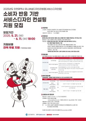 (포스터) 서비스디자인 컨설팅 지원사업