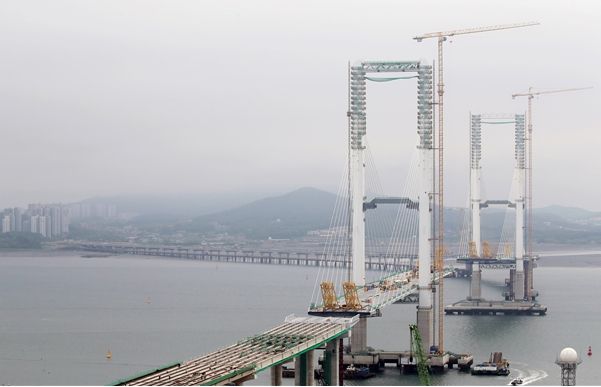 제3연륙교 공사 현장