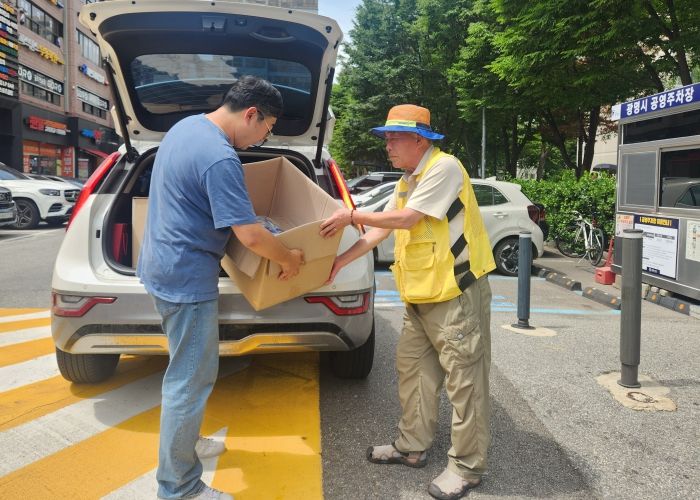 광명도시공사, 폭염 속 주차관리원 근무환경 개선활동 실시