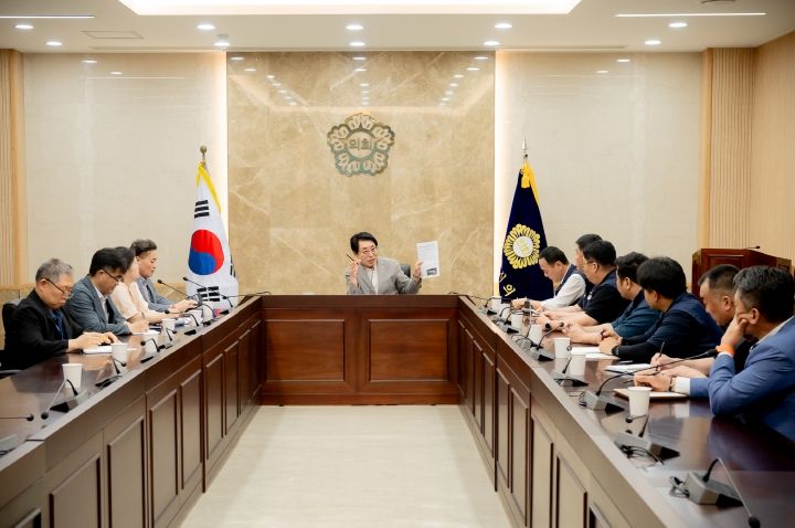 조성대 남양주시의회 의장, 한국노총 임원진과 간담회