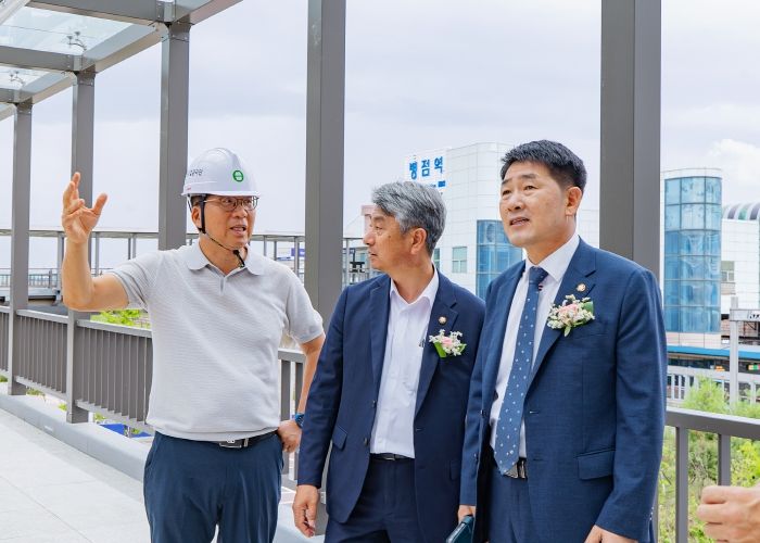 배정수 의장 주차타워 현장시잘 모습