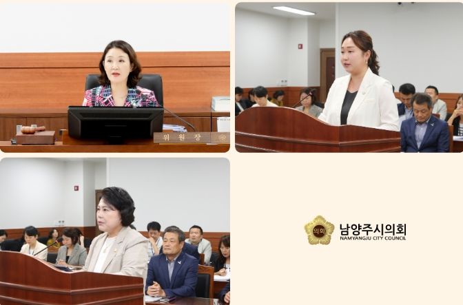 윗줄 왼쪽부터 : 이경숙 위원장, 전혜연 의원 아랫줄 : 박윤옥 의원
