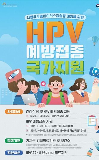 HPV 국가예방접종 포스터