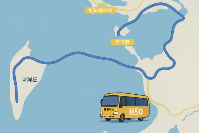 H50번 노선도