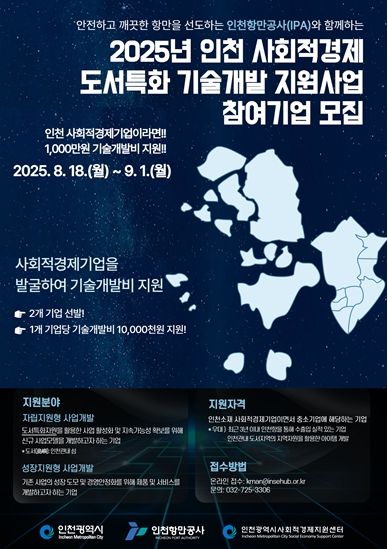 사회적경제기업 도서특화 기술개발 지원사업 공모 시작