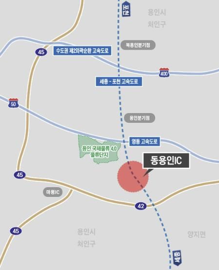 동용인IC 위치도