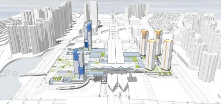 KTX 천안아산역 광역복합환승센터 개발계획 조감도
