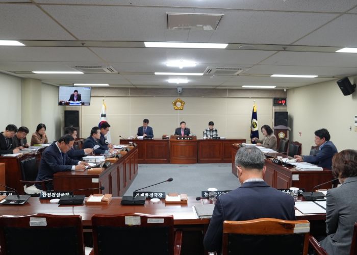 음성군의회, 11월 정례의원간담회 개최