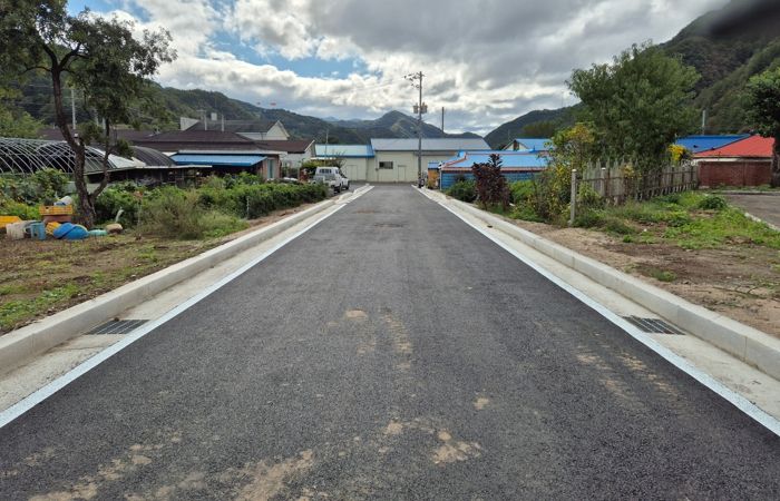 평창군, 지구단위계획 도로 창리지구 소로 3-18호 개설 공사 완료