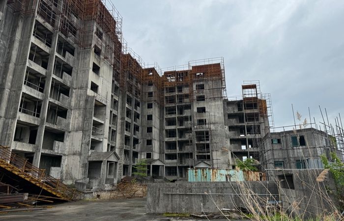 공사중단 방치건축물 전경 사진