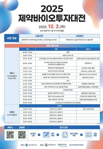 2025 제약바이오투자대전 포스터 1부.