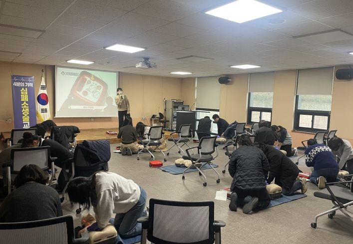 홍천군보건소, 심폐소생술 및 응급처치 교육 진행