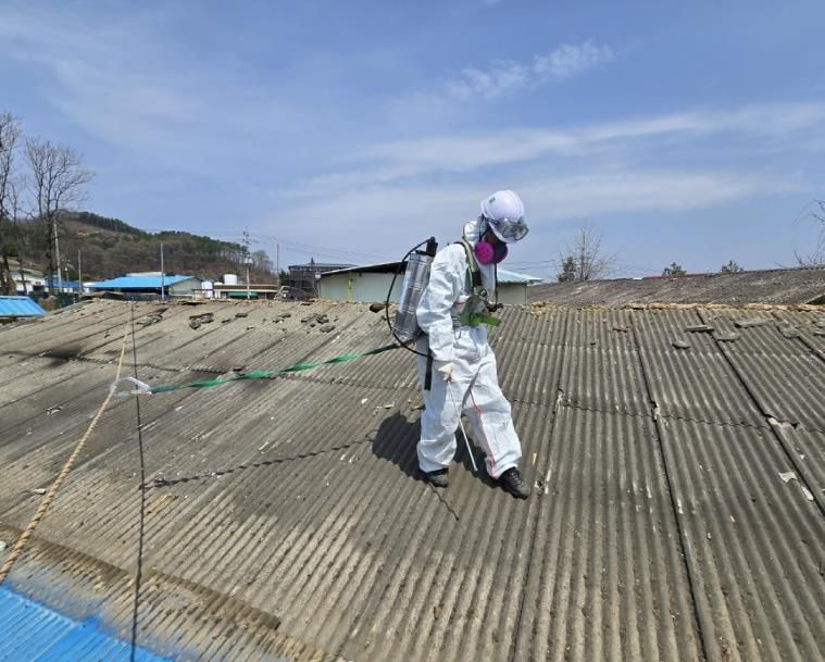 슬레이트 처리 및 지붕개량 과정