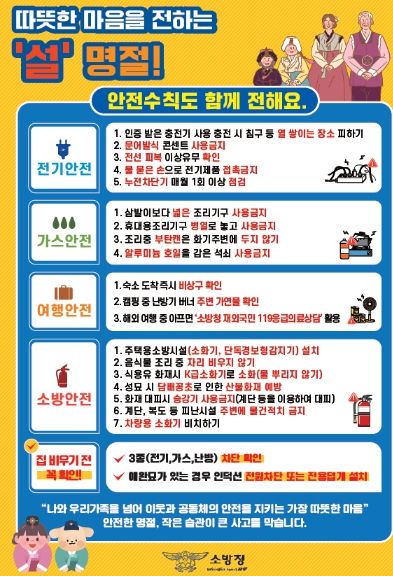 가평소방서, 설 명절 대비 화재예방대책 본격 추진